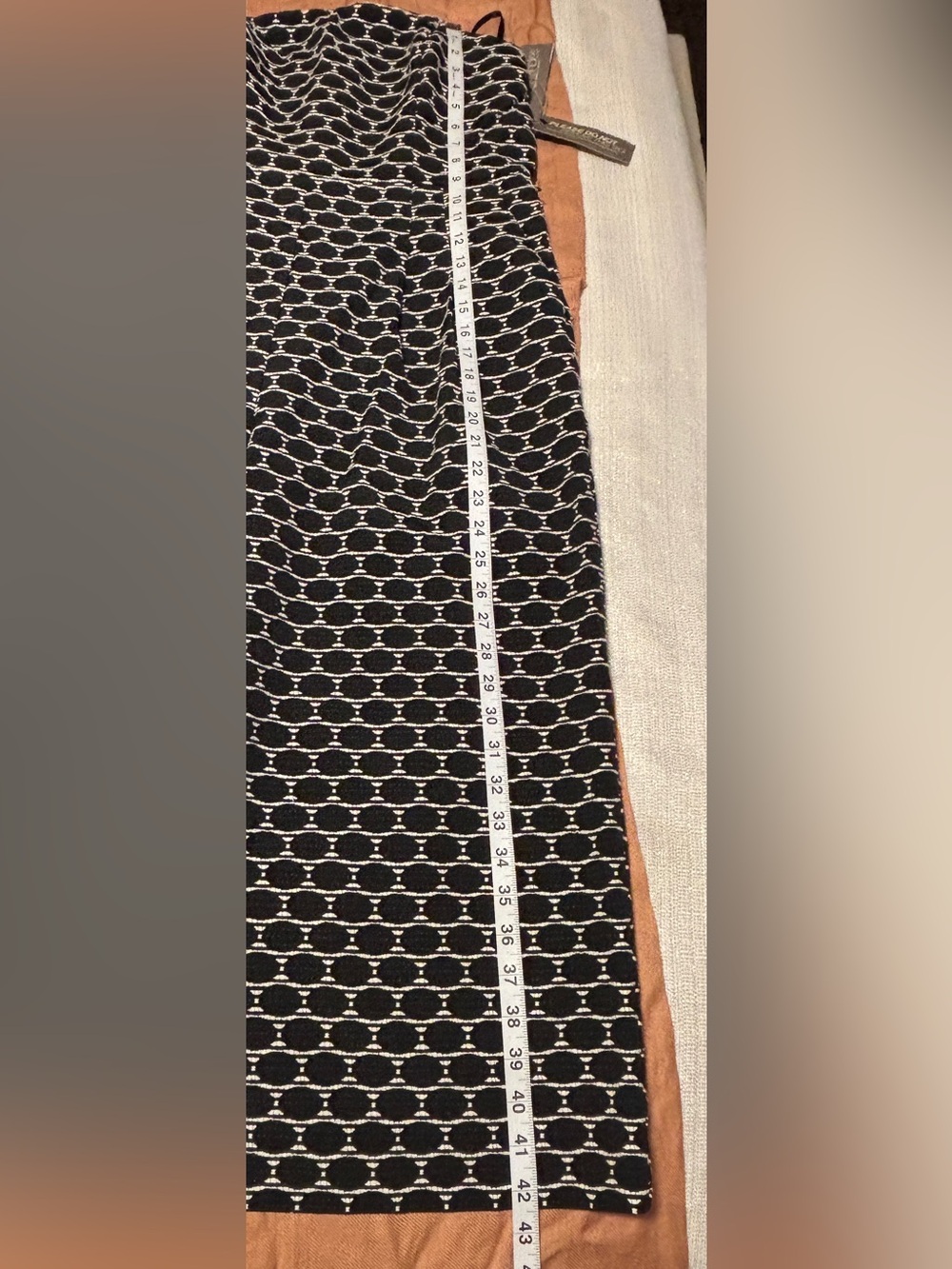 Eva Mendes Black and White Jumpsuit Patterned Women's Pants Size 12 - Picture 7 of 9